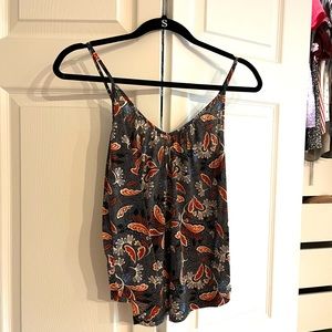 H&M Black Paisley Tank